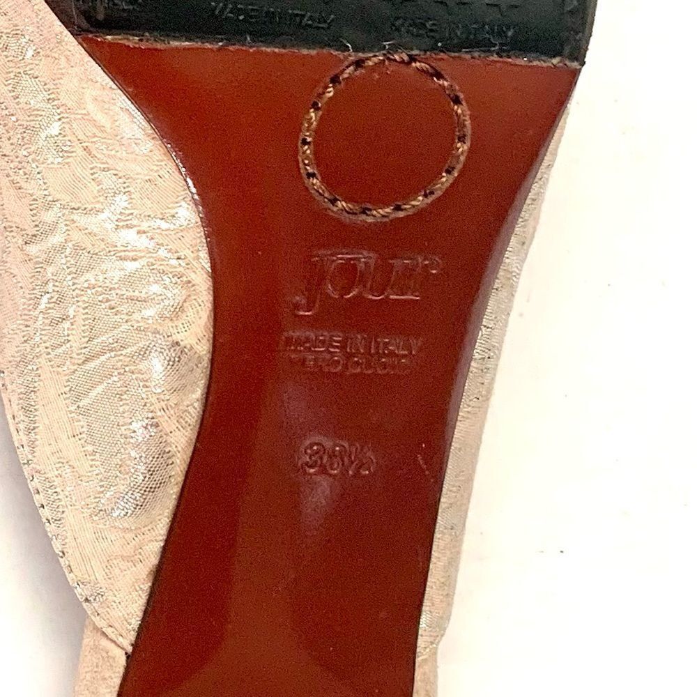 O Jour Old Satin/Leather Mules - Picture 10 of 10